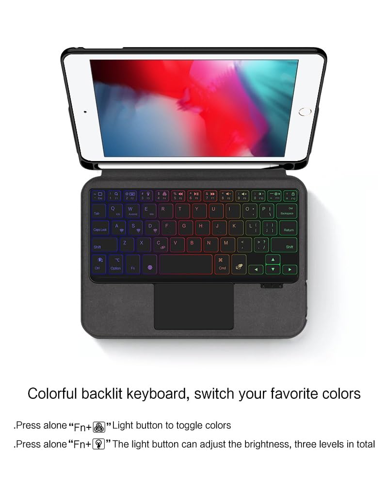 Amazon | iPad mini5 mini4 キーボードケース 一体型 トラックパッド