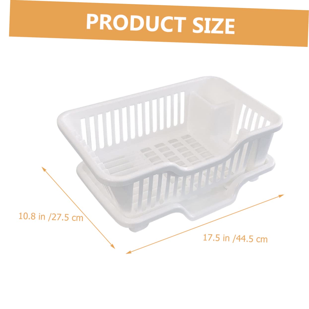 Luxshiny Escurridor De Platos y Utensilios De Cocina Rack De Secado Drenaje Automático Organizador Multifuncional Para Platos Tazas y Cubiertos