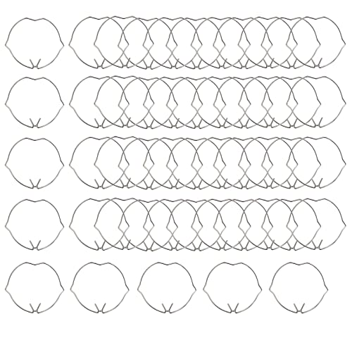 50pcs Lamp Retaining Spring Clip Ring Compatible with 50mm MR16 GU10 Spot Light Downlight (50)