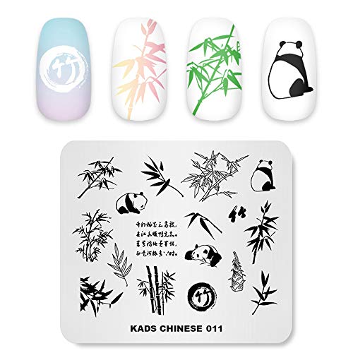Kads Nail Art Stamp Plate Cute Animal Series Nail Stamping Plate Template Image Plate Nail Art Diy Decoration Tool Butterfly Dog Fox #TOP1