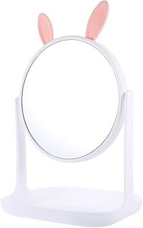 ABOOFAN Cat Ear Desktop Makeup Mirror Round S...