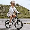 Deryan Vélo de Luxe pour Enfant 14" | 3en1 | Vélo avec Selle réglable et Guidon | Vélo Enfant pour garçons et Filles | vélo d'équilibre | Noir #4