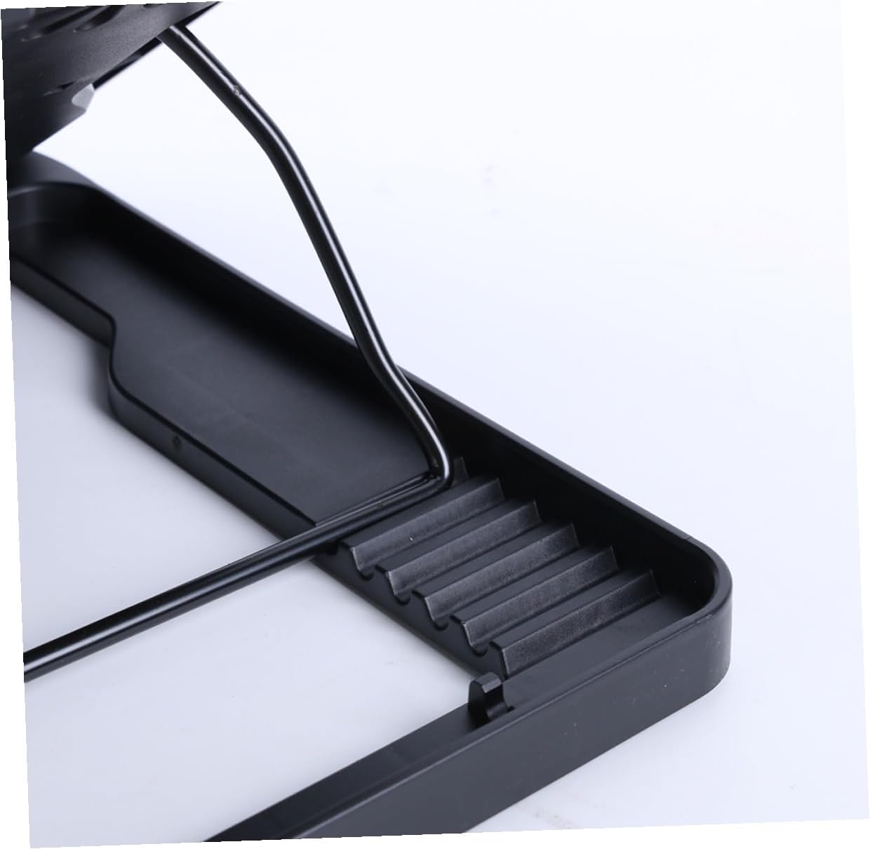 DOITOOL USB Laptop Cooling Pad with 5 Fans Portable Black Cooling Base for Notebooks Multi-Angle Adjustable Stand with Anti-Skid Heatsink