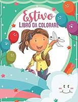 Estivo Libro da Colorare: Libro da colorare estivo, spiaggia, aereo per le vacanze, libro da colorare per bambini 4-8 anni B089CWQKD1 Book Cover