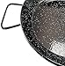 Garcima 17-Inch Enameled Steel Paella Pan, 42 cm, Black