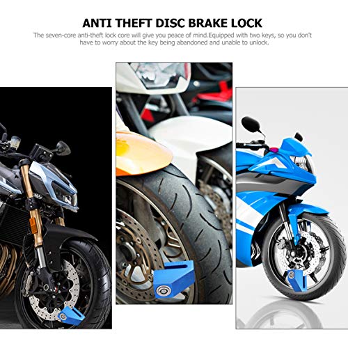 CLISPEED Trava Do Freio de Disco da Roda Resistente Bloqueio da Roda da Motocicleta Anti Roubo Bicic