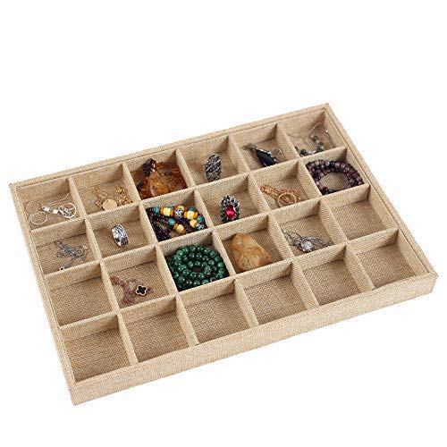 Preisvergleich Produktbild Kitchenmore Schmucktablett Stapelbar - Schubladen Organizer Schmuckaufbewahrung Schublade Schmuck Damen Schmucktablett Schublade Ohrringe