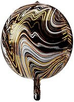 Anagram Orbz XL Black Marblez G20 Foil Balloon