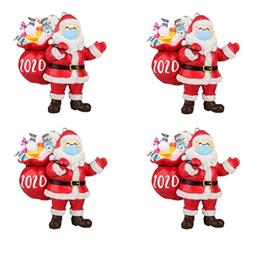 Groveerble 2020/2021 Adorno de Navidad, Adornos navideños Decoraciones para el hogar Santa...