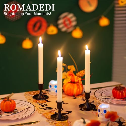 Black Candlestick Candle Holders for Taper - Image 3