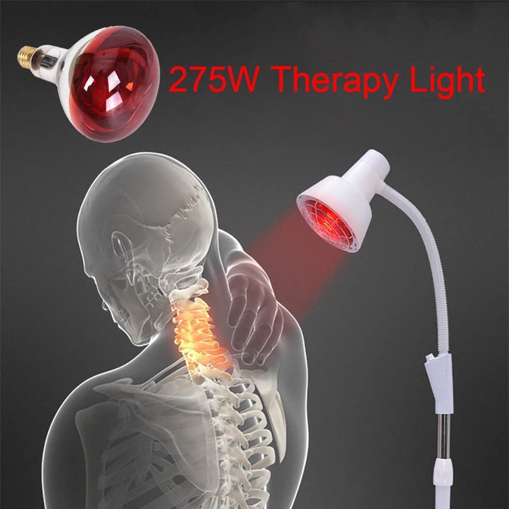 LáMpara De Infrarrojos Fisioterapia, Hornear EléCtrica Tornillo Boca Bombilla De Luz Infrarroja Lejana, SalóN De Belleza En Casa Especial De Luz Roja Dios LáMpara