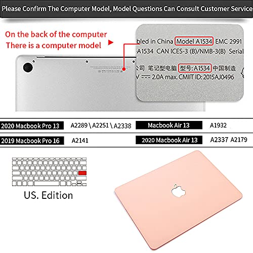 Antetek Capa rígida compatível com MacBook Air de 13 polegadas versão A2337 A2179, tela de retina co