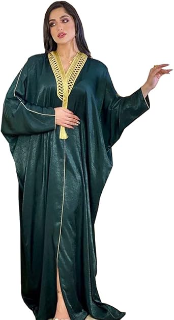 PolyJolly Unisex Gold Embroidery Bisht Gown Dubai Saudi Abaya Eid Abaa Muslim Dress Four Colors Option