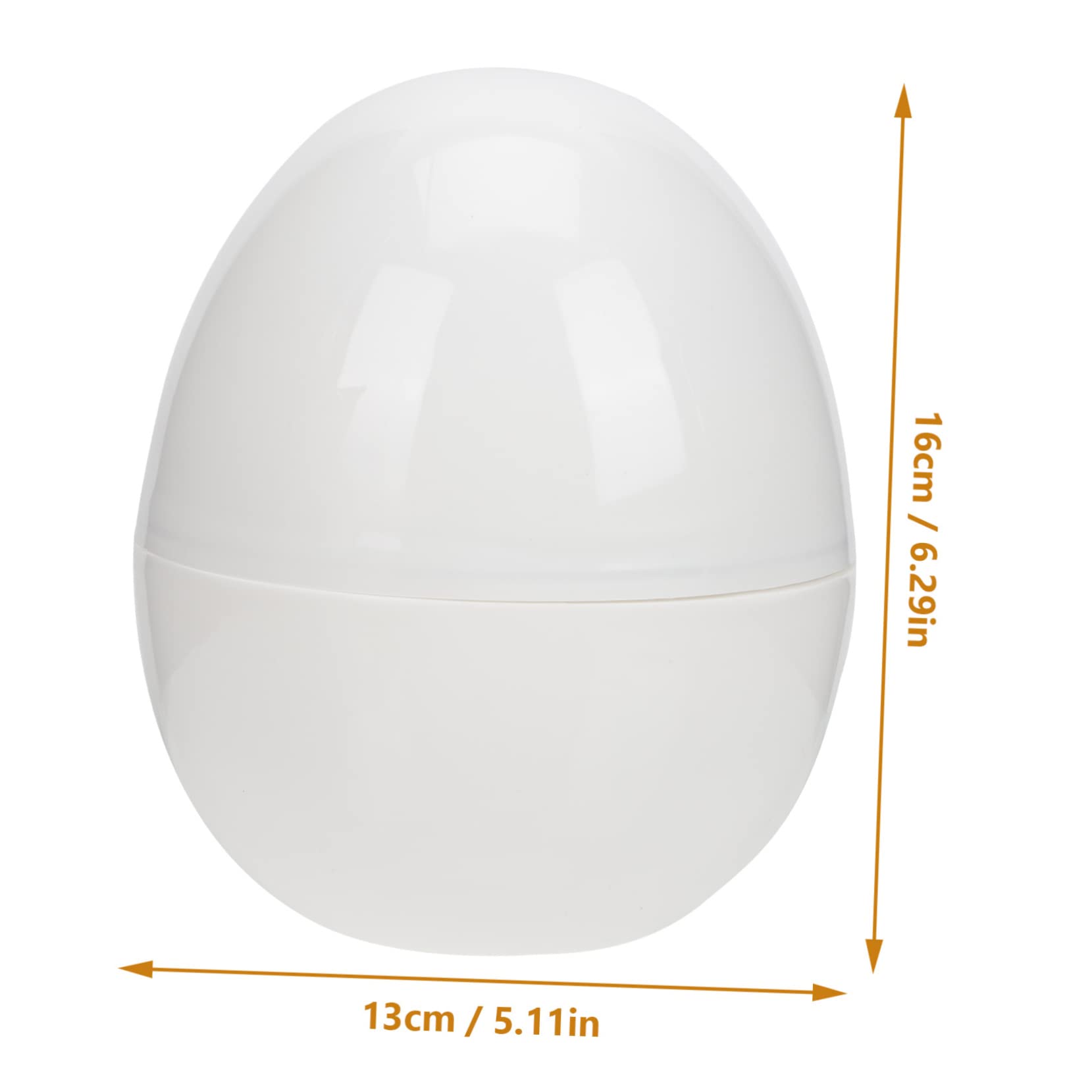 OFFSCH 2Pcs Household Egg Steamer Adorable Egg Shape Microwave Holder for Quick Cooking Compact and Lightweight Egg Boiler Machine for Students and Workers