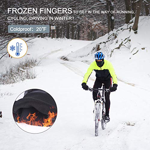 Skygenius Winter Gloves For Men Women, Thermal Gloves Anti Slip Touchscreen Cold Weather Warm Gloves For Cycling Running Biking Driving Hiking(L) #TOP1
