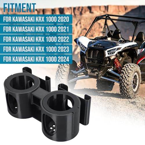 Portavasos para Kawasaki KRX 1000 2020-2024 con soporte de teléfono miniatura 3