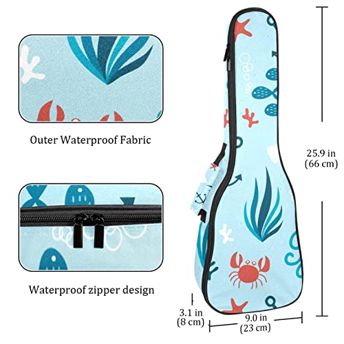 Housse pour ukulélé – Poissons pieuvre – Rembourrage en éponge de 10 mm d’épaisseur – 53,3 cm – Avec sangles réglables… - Les Beatles, Paul McCartney, John Lennon, RIngo Starr, George Harrison Housse pour ukulélé - Poissons pieuvre - Rembourrage en éponge de 10 mm d'épaisseur - 53,3 cm - Avec sangles réglables… – Image 5