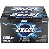 Excel Sugar-Free Gum, Strong Mint, 12 Count {Imported from Canada}