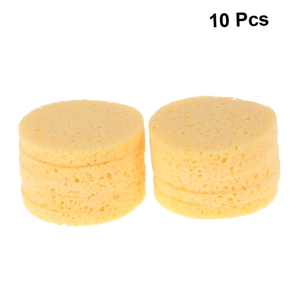 Healeved 30pezzi Spugne Struccanti Legno Per Per Rimuovere Makeup Blush e Protezione Solare Colore Giallo