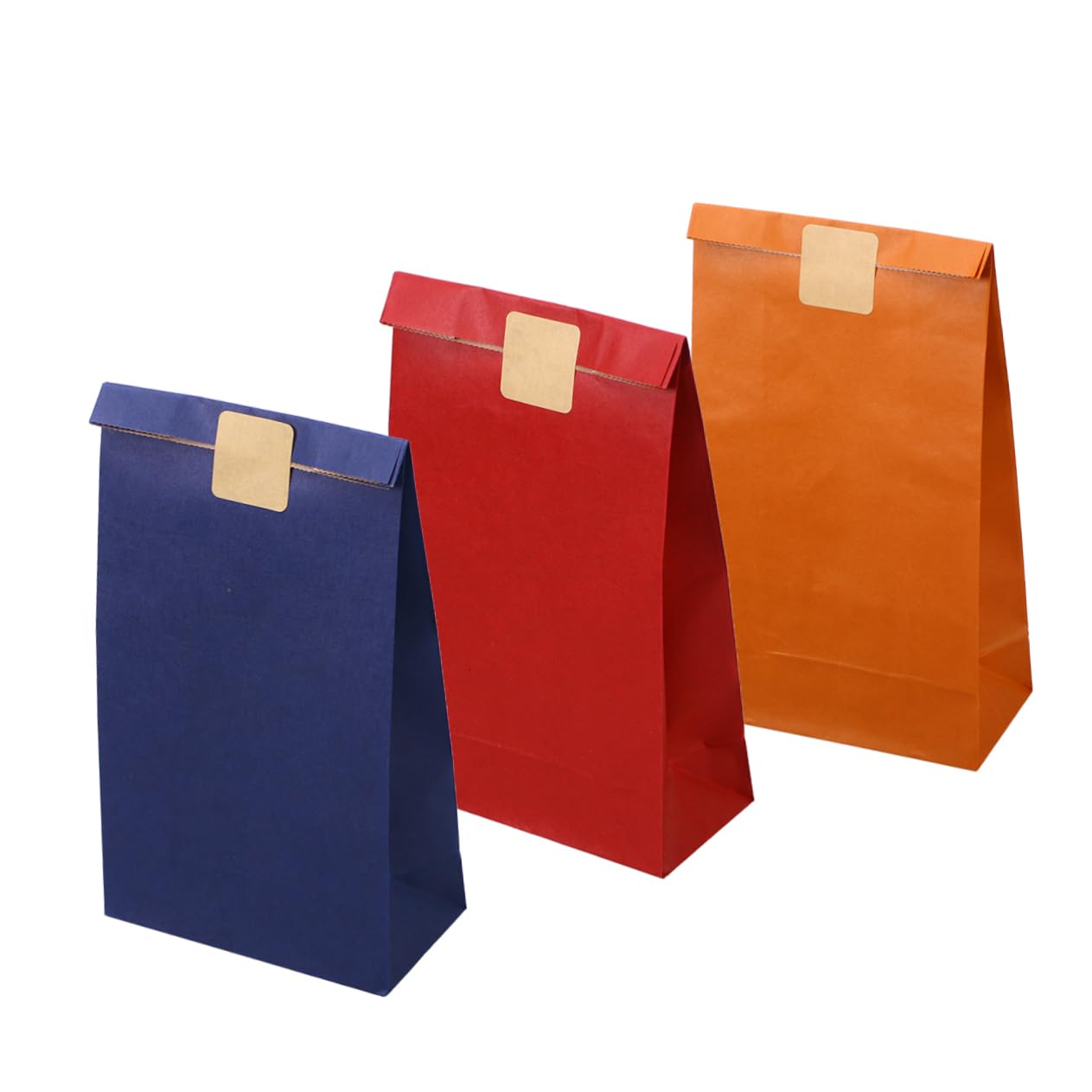 SHERCHPRY 120stücke Papiertüten Bunt Geschenktaschen Papier Kraftpapiertüten Ohne Henkel Partytüten Geburtstagstüten Flacher Boden Stabil Vielseitig Einsetzbar