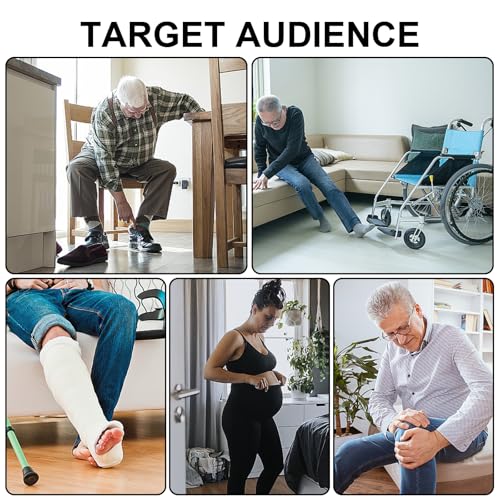 39 inch long leg lifter with padded hand grips and feet loop rigid leg lifter strap after hip replacement leg lifters getting legs in and out of bedcarwheelchair 1pcs