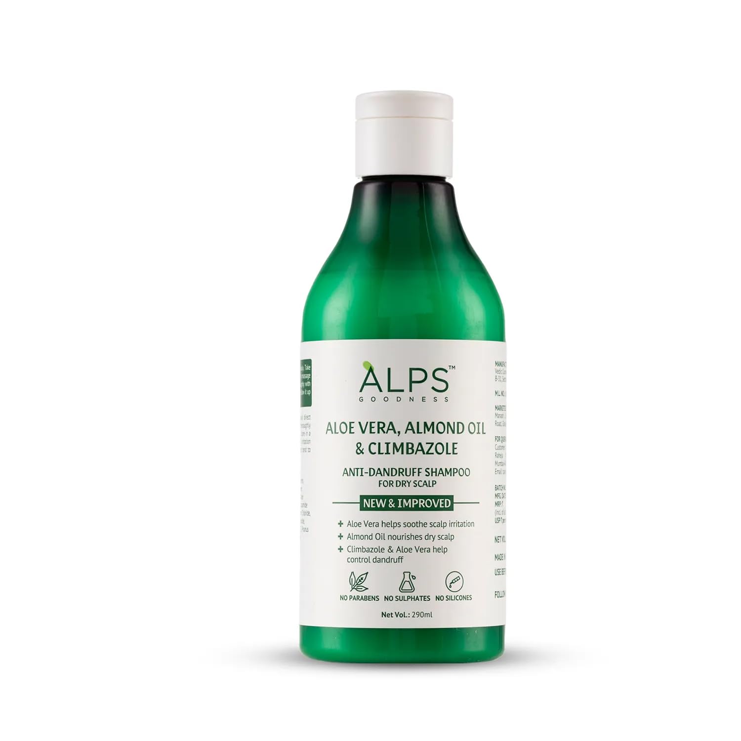 Alps Goodness Aloe Vera, Almond Oil & Climbazole Anti-Dandruff Shampoo for Dry Scalp (290 ml) I Shampoo for Dry Scalp & Hair | Anti-Dandruff Shampoo | Gentle & Mild Cleansing Shampoo | Sulphate Free, Silicone Free, Paraben Free-image-28