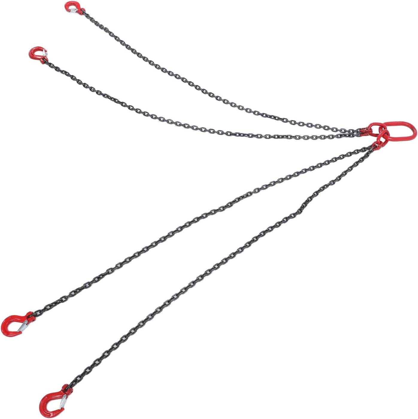 ZJchao Chain 4 Leg Heavy Duty Steel Lifting for Factory Construction Site Mining Harbor Building Durable 1.5m Length (ZJchaodBZIs-11)