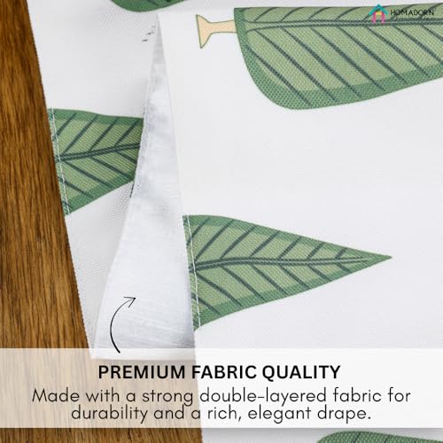 Image of HOMADORN Premium Digital Printed Table Runner - Double Layered Durable Fabric, Elegant Dining & Coffee Table Decoration, Fade-Resistant Prints, Easy Care (13X60 Inches ( 4 Seater), Botanic Bliss)