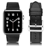 MroTech Ersatz für iWatch 38mm Lederarmband 40mm Watch Band Ersatzband Echtleder Uhrenarmband Leder...