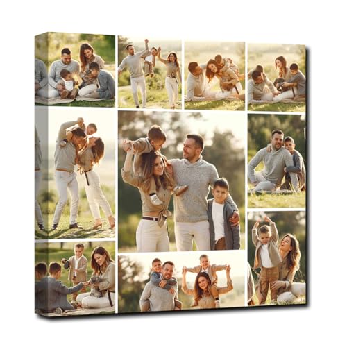 CXHOSTENT Collage Canvas Prints with Your Photos Personalized Multi Pictures