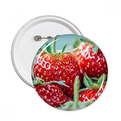 Badge fraise bouton vêtements multicolore avec photographie nature ronde L