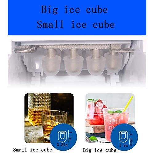 MHGD Eiswürfelbereiter Automatische tragbare Eiswürfelmaschine, Macht 26 lbs Eis/24 h Restaurants Bars Häuser Büros… – Bild 7