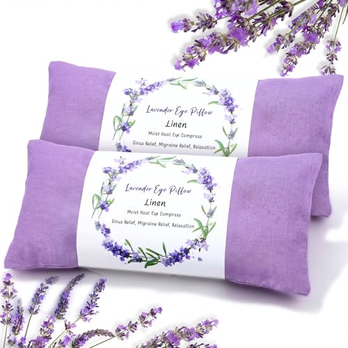 Novabright Organic Linen Eye Pillow Set