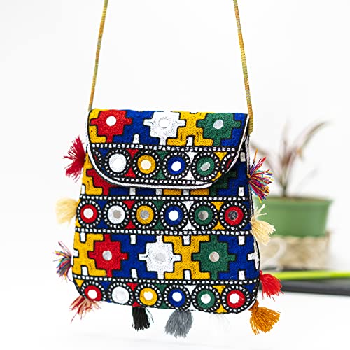 ARRC Hand Bag For Ladies| Ladies shoulder Bag | Casual Use Hand Clutch | Embroidered handbag | Women Ethnic Shoulder Bag 7