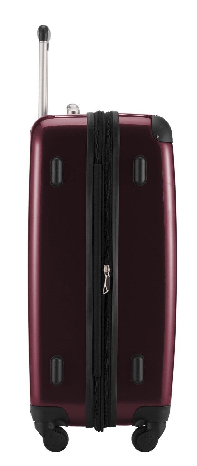 HAUPTSTADTKOFFER - Alex - Set di 3 valigie (S, M & L), 235 litri, Colore Bordeaux