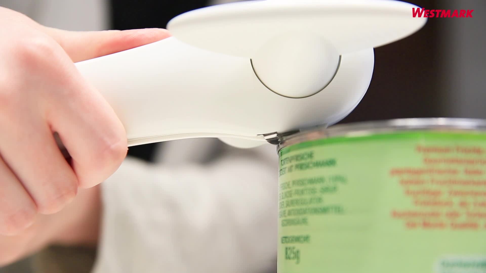 Apriscatole Sicuro Westmark - Con Pinza E Leva, 17.5 Cm, Acciaio Inox/Plastica, Nero, Senza Bordi Affilati - Foto 3