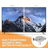 TV Aerial Splitter 2 Way (1 Male to 2 Female), Digital Signal Antenna Splitter T/F Type Adapter Connector Socket to RF Coax Aerial Adapter for Ariel Coaxial Cable Shielded Metal Housing in Argent - Image 6