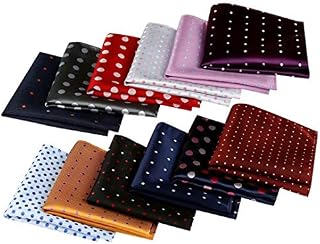Jeatonge Pocket Square For Men Assorted 12 Pack (Style 01)