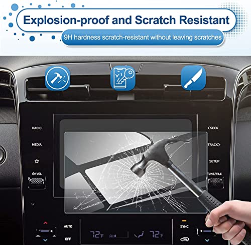 Image of 9H Screen Protector Guard Designed For MAHINDRA THAR 2020-2022 Car Infotainment System (7 Inch) - Car Gps Navigation Display Touchscreen Protective Film accessories [Not A Tempered Glass]