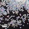 Magibeads 0.4lbs 1-3mm Tiny Glass Beads Iridescent No Hole Crystal Mini Nail Beads Water Droplet Small Glass Balls Bulk for Nail Art Crafts DIY Vases Resin Filler Jewelry Making Supplies #2