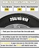 Snow-Chains Easy Install Tire-Chains, One-Pull Fit Design Tire Snow Chains for Passenger Cars, Sedan, SUVs, Emergency Winter Tire Traction Car Tires 235 245 255 275 - Set of 2 (KN140) #4