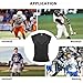 TUOYR Mens Baseball Chest Protector Football Padded Shirt Compression Vest with Pads Adult Rib Protective Sleeveless Undershirt Heart Guard for Softball Rugby Lacrosse