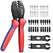 Produktbild Proster Solar Crimpzange Set für 2.5/4.0/6.0mm² Solarpanel PV Kabel 10 Paar Männlich/Weiblich Solarstecker + 1 Paar Solar Steckverbinder Schraubenschlüssel für Solarpanel Kabel Anschluss
