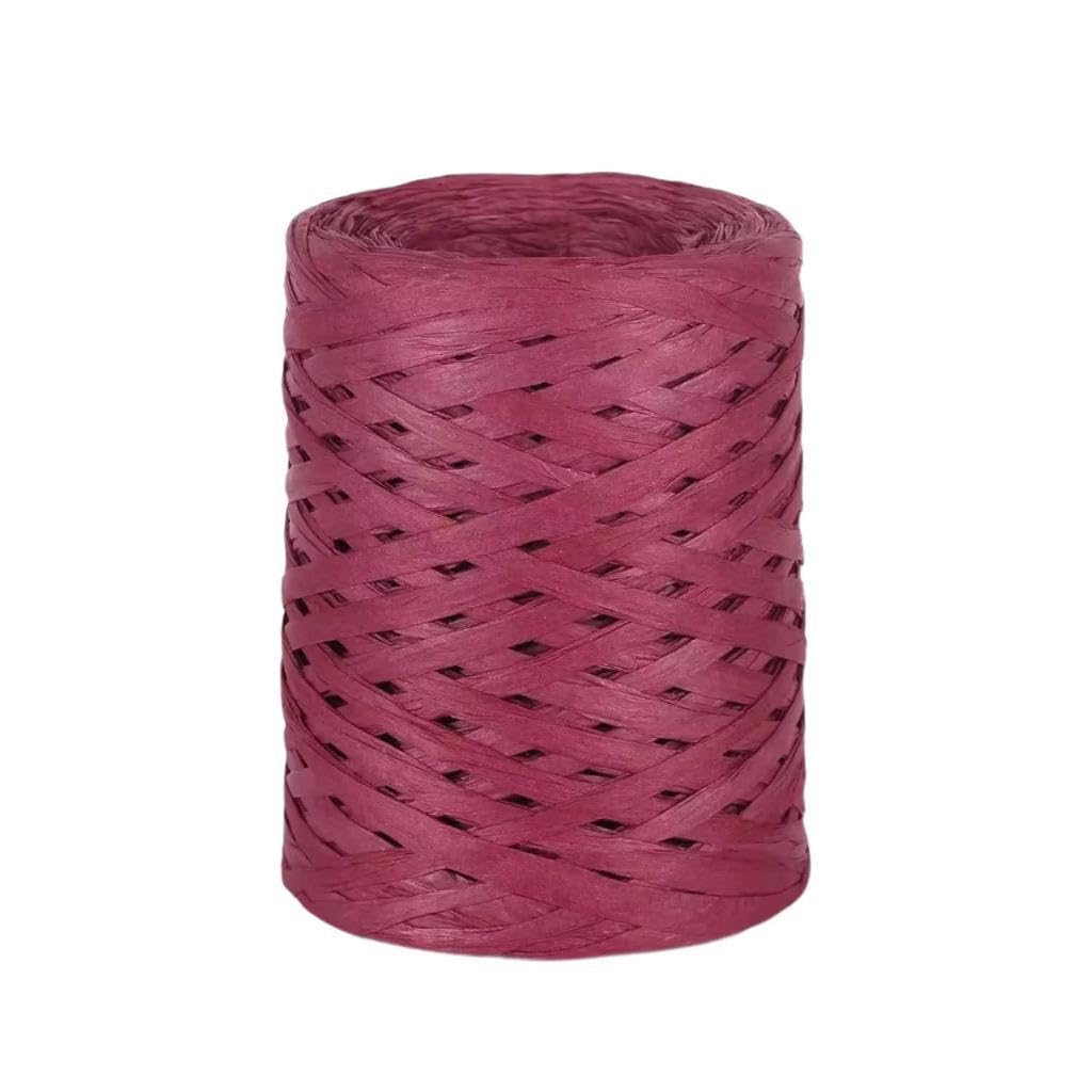 Raffia Ribbon Decorative Raffia String for Gift Wrapping Crafts Hanging Tags Red-image-8