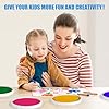 7 Inch Large Ink Pad for Kids Washable | Washable Stamp Pads for Classroom Stamps, Scrapbook Supplies Kit & Fabric Crafts (8 Colors) #4
