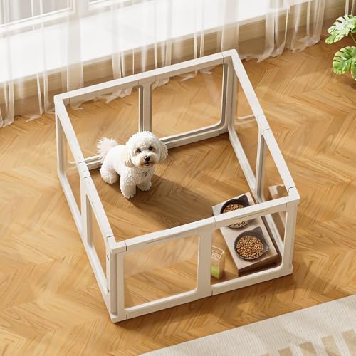 Jalove Clear Dog Playpen Indoor, 24
