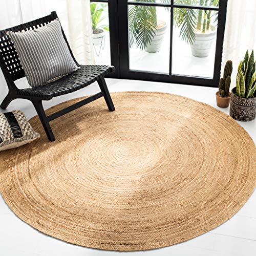 Tapete decorativo redondo de fibras naturales Safavieh 7 pies