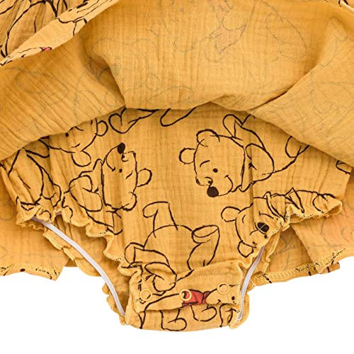 Image of Disney Winnie the Pooh Mickey Mouse Outfit Set Shortall Dress Newborn to Little Kid