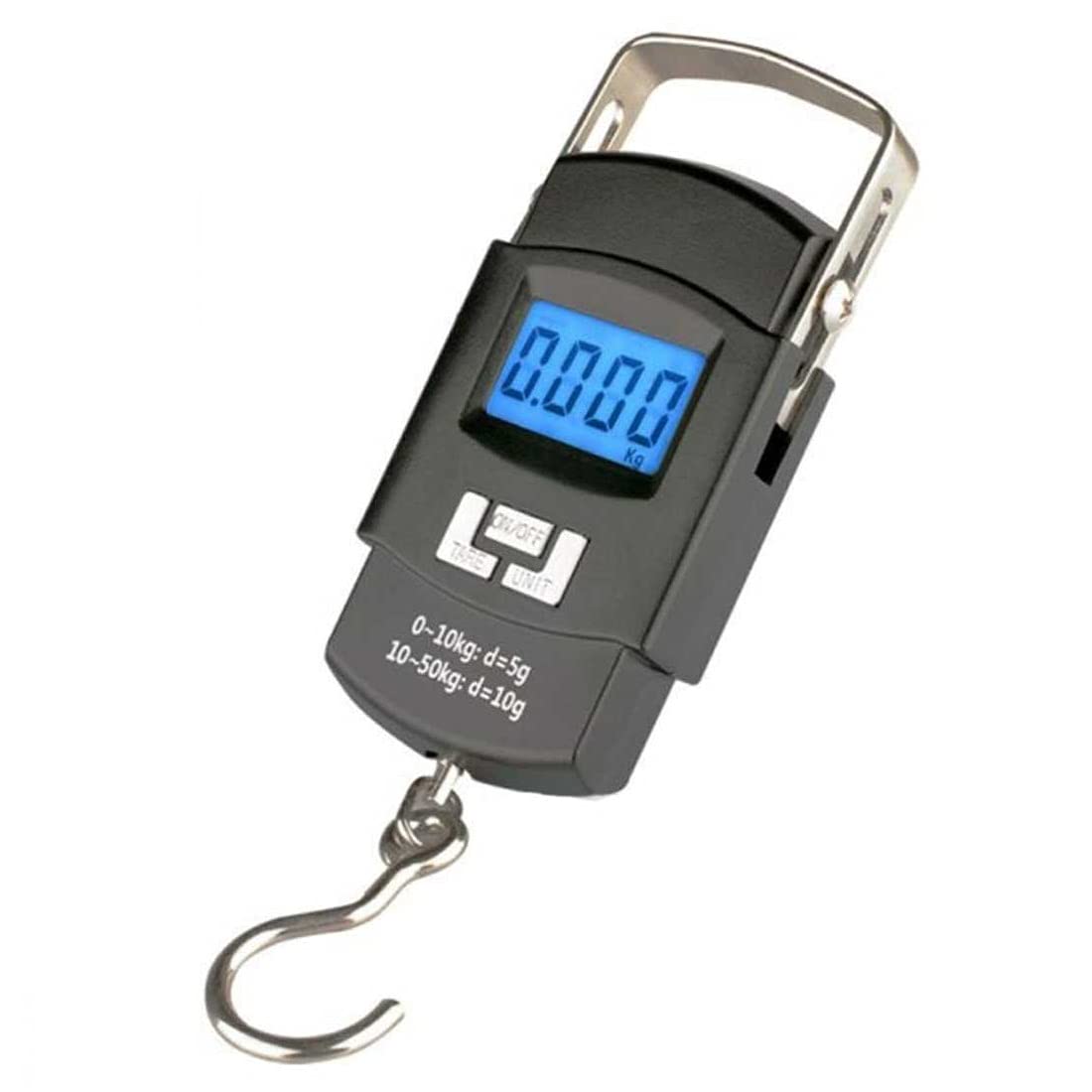 Guru Traders Portable Electronic 50Kgs Digital Luggage Hanging Weighing Scale | Electric Weighing Scale for Luggage | 50kg Weight Machine for Luggage (Black)