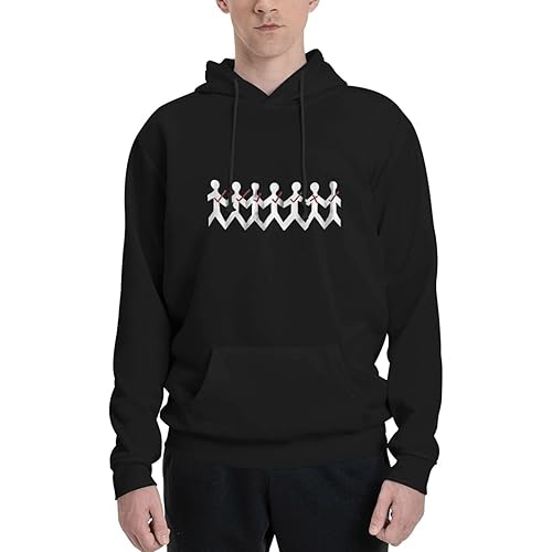 three Music day And grace Men's Polyester Fleece Hooded Sweater Casual Hoodie Printed Sweatshirt Pullover Hoodie
